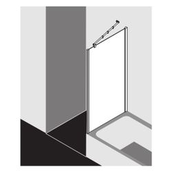 Kermi Seitenwand Filia XP verkürzt für Badewannen UVD 1600x750x30mm ESG Klar 6mm S... KERMI-FXUVD07516VPK 4051484387145 (Abb. 1)