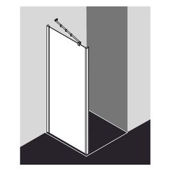 Kermi Seitenwand Filia XP UWD 2000x1000x31mm ESG SR Opaco 6mm Silber Hochglanz Ans... KERMI-FXUWD10020VUK 4051484193470 (Abb. 1)