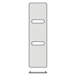 Kermi Oni Designheizkörper 2000x33x500mm 815W bei 75/65/20 Grad C, Weiß... KERMI-FPN112000502XXK 4037486268125 (Abb. 1)