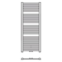 Kermi Geneo quadris Badheizkörper Design 1774x32x596mm, 956W bei 75/65/20 Grad C... KERMI-GQN1M1800602XXK 4037486443157 (Abb. 1)