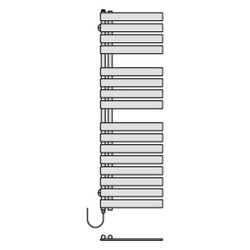 Kermi Credo Half flat-E elektrischer Designheizkörper 1039x37x450mm, FWS, Anschl... KERMI-EAE1A10450657XK 4063769724798 (Abb. 1)