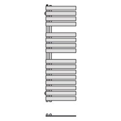 Kermi Credo Half flat Designheizkörper 1834x37x600mm, Ausführung rechts, 844W be... KERMI-EAN1A1800602RXK 4063769221754 (Abb. 1)