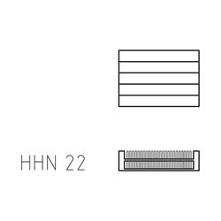Kermi Heizwand horizontal Typ 22 700x122x700mm weiß ohne Abdeckung... KERMI-HHN2207007021BK 4051487078170 (Abb. 1)