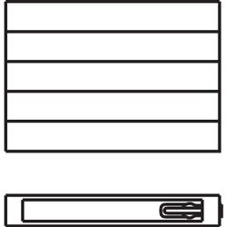Kermi Heizwand horizontal mit Ventil Typ 20 350x72x4400mm ohne Abdeckung 1523W b... KERMI-HHV200354402R2K 4051487126437 (Abb. 1)