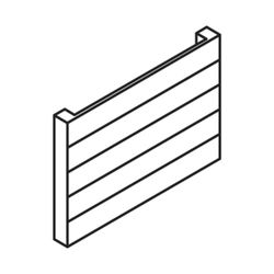 Kermi Heizwand horizontal Typ 10 420x43x2200mm, ohne Abdeckung, 1014W bei 75/65/... KERMI-HHN10042220212K 4051487012754 (Abb. 1)