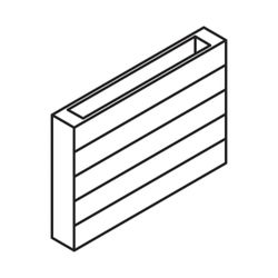 Kermi Heizwand horizontal Typ 20 630x72x1900mm, ohne Abdeckung, 1951W bei 75/65/... KERMI-HHN20063190212K 4051487087240 (Abb. 1)