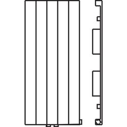 Kermi Heizwand vertikal mit Ventil und seitlicher Abdeckung lamelliert Typ 11 22... KERMI-HVV112201752R2K 4051487181726 (Abb. 1)