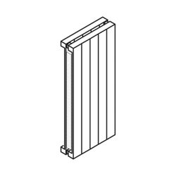 Kermi Heizwand vertikal mit seitlicher Abdeckung Typ 20 2800x104x1470mm, 6383W b... KERMI-HVN20280147212K 4051487168505 (Abb. 1)
