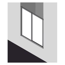 Kermi Duschkabine Ibiza 2000 Gleittür 2T Festfeld ST2 1750x1300x30mm ESG SR Opaco ... KERMI-I2ST2130171UK 4046383175252 (Abb. 1)