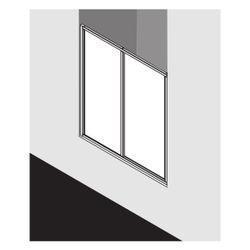 Kermi Duschkabine Ibiza 2000 Gleittür 2T Festfeld ST2 1750x1300x30mm ESG SR Opaco ... KERMI-I2ST2130171UK 4046383175252 (Abb. 1)