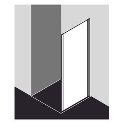 Kermi Seitenwand Ibiza 2000 TWO 1850x900x17mm ESG Klar 6mm Silber Mattglanz Anschl... KERMI-I2TWO090181AK 4046383208622 (Abb. 1)