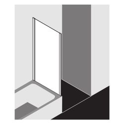 Kermi Seitenwand Ibiza 2000 verkürzt für Badewannen TWO 1600x750x17mm ESG Klar 6mm... KERMI-I2TWO075161AK 4046383205744 (Abb. 1)
