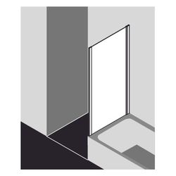 Kermi Seitenwand Ibiza 2000 verkürzt für Badewannen TWO 1600x750x17mm ESG Klar 6mm... KERMI-I2TWO075161AK 4046383205744 (Abb. 1)
