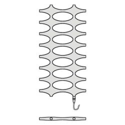Kermi Ideos-E elektrischer Designheizkörper 1901x37x758mm WRX Anschluss links 80... KERMI-IDE10190075WTXK 4051487214516 (Abb. 1)