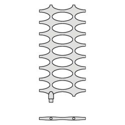 Kermi Ideos-V Designheizkörper mit integrierter Ventilgarnitur 1508x37x758mm, 77... KERMI-IDV101500755MXK 4063769316924 (Abb. 1)