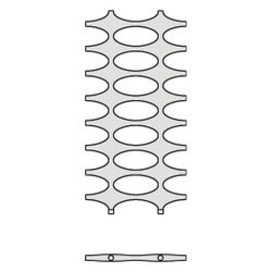 Kermi Ideos Designheizkörper 1526x37x508mm, 524W bei 75/65/20 Grad C, Weiß SG... KERMI-IDN101500502XXK 4037486205427 (Abb. 1)
