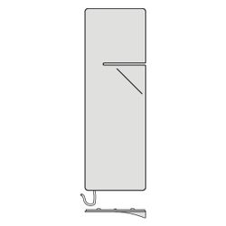 Kermi Ineo-E elektrischer Designheizkörper 1400x85x600mm WRX Anschluss rechts 66... KERMI-IPE1A14601022XK 4063769338124 (Abb. 1)