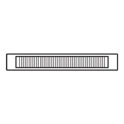 Kermi Konvektor Typ 21 140x72x3000mm mit Abdeckung 834W bei 55/45/20 Grad C, Wei... KERMI-KNN210143002U1K 4051487217036 (Abb. 1)