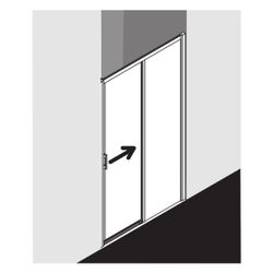 Kermi Duschkabine Liga Gleittür 2T bodenfrei Festfeld D2R 2000x1200x32mm ESG Klar ... KERMI-LID2R120201AK 4051484438755 (Abb. 1)