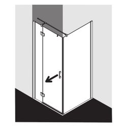 Kermi Schwingtür LIGA SNL 1000x 2000 BV: 975-1000 SIHG ESG STR4 CLE... KERMI-LISNL10020VQK 4051484796503 (Abb. 1)