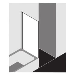 Kermi Seitenwand Liga verkürzt neben Badewanne TVP 1750x750x21mm ESG Klar 5mm Silb... KERMI-LITVP07517VPK 4051484593447 (Abb. 1)