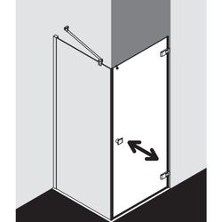 Kermi Seitenwand Mena TWP 2000x900x33mm ESG SR Opaco 8mm Schwarz Soft Anschlag lin... KERMI-METWP090203UK 4051484868989 (Abb. 1)