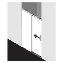 Kermi Gleittür Nica 2T bodenfrei Festfeld L2L 2000x1700x32mm ESG Klar 6mm Silber H... KERMI-NIL2L17020VPK 4051484485360 (Abb. 1)