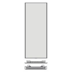Kermi Niva Soft Designheizkörper vertikal Typ 21 2020x119x740mm, 2417W bei 75/65... KERMI-D8N2R20700508XK 4063769630235 (Abb. 1)