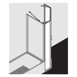 Kermi Duschkabine Nova 2000 Fünfeck Pendeltür Festfeld F43 1850x900x24mm Kerolan F... KERMI-N2F430901811K 4046383218287 (Abb. 1)