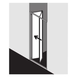 Kermi Duschkabine Nova 2000 Falttür FTD 1850x900x30mm Kerolan Fontana 3mm Silber M... KERMI-N2FTD0901811K 4046383220082 (Abb. 1)