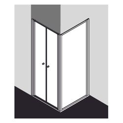 Kermi Duschkabine Nova 2000 Pendeltür PTD 1850x880x24mm Kerolan Fontana 4mm Silber... KERMI-N2PTD0881811K 4051484579069 (Abb. 1)