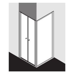 Kermi Duschkabine Nova 2000 Pendeltür PTD 1850x880x24mm Kerolan Fontana 4mm Silber... KERMI-N2PTD0881811K 4051484579069 (Abb. 1)
