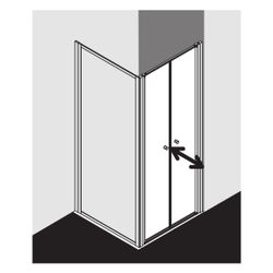 Kermi Duschkabine Nova 2000 Pendeltür PTD 1850x880x24mm Kerolan Fontana 4mm Silber... KERMI-N2PTD0881811K 4051484579069 (Abb. 1)