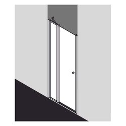 Kermi Duschkabine Nova 2000 Schwingtür mit Festfeld SFW 1850x900x24mm Kerolan Font... KERMI-N2SFW0901811K 4046383226213 (Abb. 1)