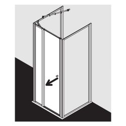 Kermi Duschkabine Nova 2000 Schwingtür mit Festfeld SFW 1850x900x24mm Kerolan Font... KERMI-N2SFW0901811K 4046383226213 (Abb. 1)