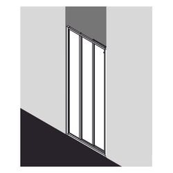 Kermi Duschkabine Nova 2000 Gleittür 3T Festfeld ST3 1850x900x30mm Kerolan Fontana... KERMI-N2ST30901811K 4046383228194 (Abb. 1)