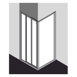 Kermi Duschkabine Nova 2000 Gleittür 3T Festfeld ST3 1850x900x30mm Kerolan Fontana... KERMI-N2ST30901811K 4046383228194 (Abb. 1)