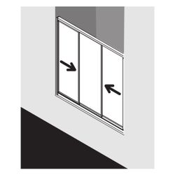 Kermi Duschkabine Nova 2000 Gleittür 3-teilig STD 1850x800x52mm Kerolan Fontana 3m... KERMI-N2STD0801811K 4046383228903 (Abb. 1)