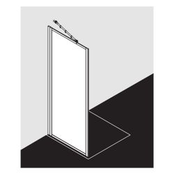 Kermi Seitenwand Nova 2000 TWD 1850x750x17mm Kerolan Fontana 3mm Silber Mattglanz ... KERMI-N2TWD0751811K 4046383230456 (Abb. 1)