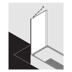 Kermi Seitenwand Pasa XP verkürzt neben Badewanne TVD 1600x900x31mm ESG Klar 8mm S... KERMI-PXTVD090161AK 4046383874162 (Abb. 1)