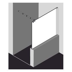 Kermi Walk-In Wall Pasa XP TWF 2000x1400x31mm ESG Klar 8mm Silber Mattglanz Anschl... KERMI-PXTWF140201PK 4046383932114 (Abb. 1)
