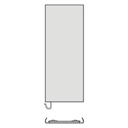 Kermi Pateo-E Handtucherwärmung Infrarotheizkörper 1925x66x500mm WRX 360W, Weiß... KERMI-PSR2E1900502SXK 4037486613420 (Abb. 1)