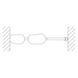 Kermi Duschkabine Pega Pendeltür 1F mit Festfeld 1FL 2000x1100x22mm ESG Klar 6mm S... KERMI-PE1FL11020VAK 4051484507291 (Abb. 1)