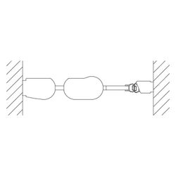 Kermi Duschkabine Pega Pendeltür 1F mit Festfeld 1GR 2000x1000x22mm ESG Klar 6mm S... KERMI-PE1GR10020VPK 4051484510734 (Abb. 1)