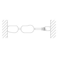 Kermi Duschkabine Pega Pendeltür 1F mit Festfeld 1GR 2000x1000x22mm ESG Klar 6mm S... KERMI-PE1GR10020VPK 4051484510734 (Abb. 1)