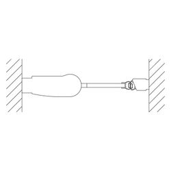 Kermi Duschkabine Pega Pendeltür 1F 1WL 1850x900x22mm ESG SR Opaco 6mm Silber Hoch... KERMI-PE1WL09018VUK 4051484525752 (Abb. 1)
