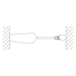 Kermi Duschkabine Pega Pendeltür 1F 1WL 1850x900x22mm ESG SR Opaco 6mm Silber Hoch... KERMI-PE1WL09018VUK 4051484525752 (Abb. 1)