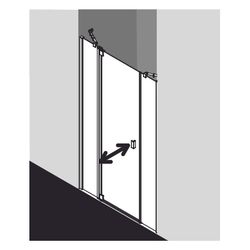 Kermi Duschkabine Raya Pendeltür 1F mit Festfeld 1AL 2000x1000x32mm ESG Klar 6mm S... KERMI-RA1AL10020VPK 4051484411529 (Abb. 1)