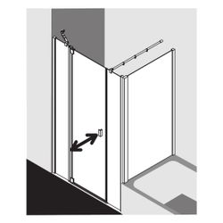 Kermi Duschkabine Raya Pendeltür 1F mit Festfeld 1AL 2000x1000x32mm ESG Klar 6mm S... KERMI-RA1AL10020VPK 4051484411529 (Abb. 1)