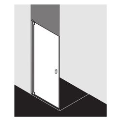 Kermi Pendeltür RAYA 1KL 1000x 2000 BV: 970-1000 SIMG ESG Klar STR3... KERMI-RA1KL100201BK 4051484829775 (Abb. 1)